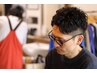 【スタンダードA】カット＋シャンプー＋眉カット＋顔そり￥6,600