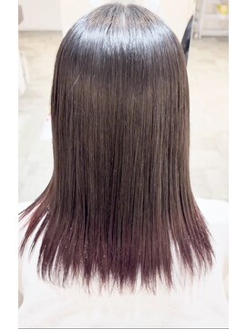 プレフェレプレフェ(prefere prefe) 縮毛矯正×エンドカラーでハイブリッド施術