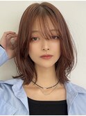 くびれミディ◎抜け感ブラウン