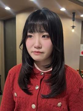 サロンドジョー(salon de joe) 韓国風レイヤーカット/レイヤーカット/セミロングレイヤー