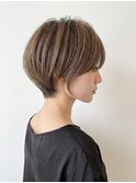 小顔似合わせカットショートボブ