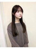 美髪ストレートロングヘア
