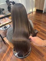 グランルッソ 岡山駅前(GRAN LUSSO)&nbsp;【国富】透明感×艶カラー　赤みを抑えたヘアカラー