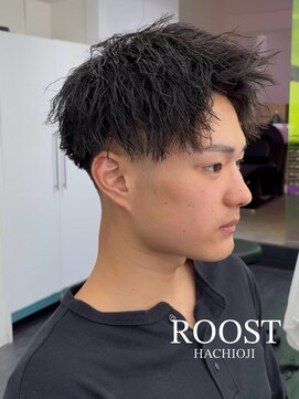 ルースト 八王子店(ROOST) MEN'SHAIR/ツイストパーマ/アップバング/眉毛/八王子