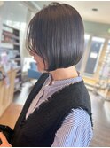 まとまる丸みミニボブ