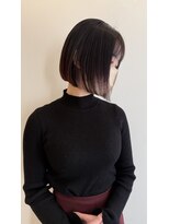 ヘアープレイス ヴィブ(hair place VIVE)&nbsp;当店自慢の縮毛矯正で切りっぱなしボブ可愛さアップ！