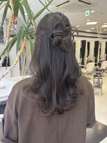 プランタン フォー ヘアー(printemps FOR HAIR) __ヘアアレンジ__カチモリハーフアップ__巻き下ろし__