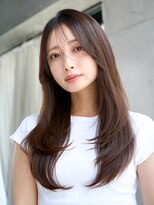 レノラ 髪質改善カラー 本町(LENORA) ハッシュカットレイヤーウルフカットミルクティーベージュ
