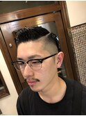 男前七三分け