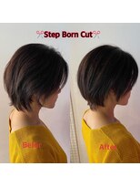 スタジオ アルファプラス 日暮里店(studio α+)&nbsp;ライトブラウン×ステップボーンカット♪