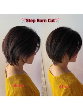 スタジオ アルファプラス 日暮里店(studio α+) ライトブラウン×ステップボーンカット♪