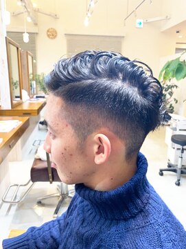 ラ メール ヘア デザイン(La mer HAIR DESIGN) 力弥フェード×お洒落サイドパート