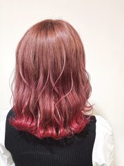 【JLB・yuu】裾カラー/Cherry pink