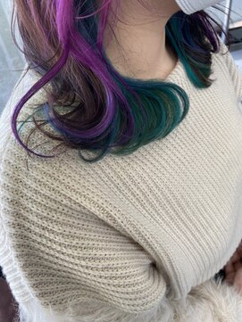 ガルボ ヘアー(garbo hair) #高知 #おすすめ #月曜営業 #カラフル #インナーカラー