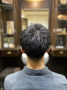 ヒロギンザバーバーショップ 神楽坂店(HIRO GINZA BARBER SHOP) ショートマッシュ