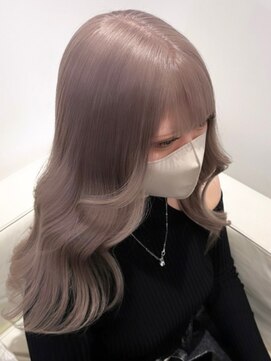 ベレーザ 渋谷(BELEZA) 4059ミルクティーアッシュ艶髪シルキーベージュハイトーンカラー