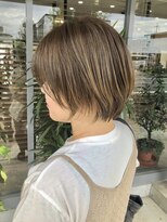 サンタフェ 岐阜島店(Santa'Fe) Santa'Fe式脱白髪染め白髪ぼかしカラー/ショート