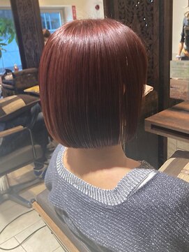 ヘアリゾート粋 ティガ 池袋店(tiga) 透明感レッドブラウン/ストレート