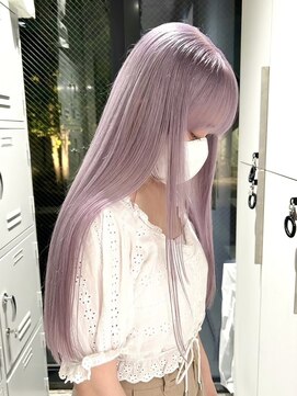 ソル ジングウマエ(SOL JINGUMAE) ダブルカラーピンクベージュピンクブラウンカラーレイヤーカット