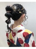 卒業式ヘアセット×袴着付け♪yu