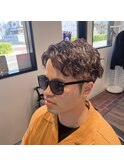 波巻きスパイラルパーマメンズマッシュパーマツイストパーマ