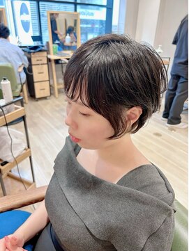 ヘアサロン ナノ(hair salon nano) 大人かわいい黒髪ショート×小顔サイドバング
