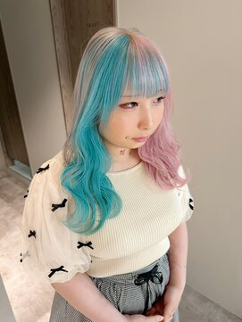 ポノ(po_no) ツートンカラー/ホワイトカラー/ホワイトピンク/ブルーシルバー