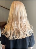 ブロンドカラー/ケアブリーチ/ダブルカラー/艶髪