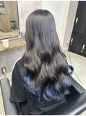 エンドカラー　裾カラーダブルカラーインナーカラーケアブリーチ