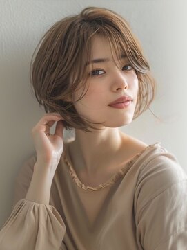 アルトリスト(Altruist Aging×HAIR&SPA) ★ダークアッシュ大人ガーリーボブ着物ミディアムレイヤーカット