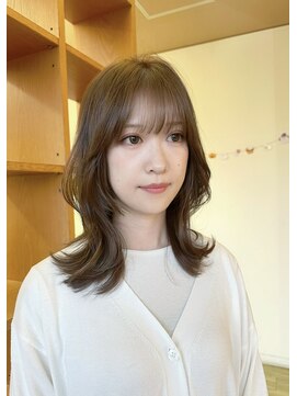 ペッツ(PETZ) 【増田】くびれミディアムレイヤー×秋ベージュ/レイヤーカット