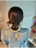 【シニヨン/カチモリ】/結婚式/二次会/同窓会/銀座/ヘアセット