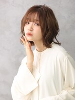 ソシエ アヴェダ さいたま新都心店(SOCIE AVEDA)&nbsp;ミディアムボブ/ゆるふわ［さいたま新都心駅/髪質改善］