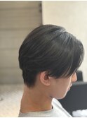 曲がる縮毛矯正、センターパート
