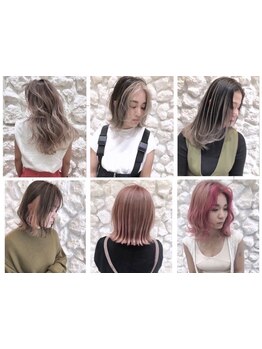 透明感とツヤ感のあるカラーで理想の髪色に☆ダメージレスで、仕上がりの手触りにも感動♪