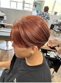 メンズ夏のオレンジヘア【TELAHAIR瑞江】