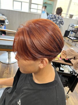 テーラヘアー 瑞江店(TELAHAIR) メンズ夏のオレンジヘア【TELAHAIR瑞江】