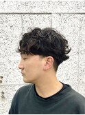 メンズサーフカールフェザーパーマメンズショートパーマ