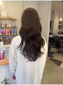 うる艶ピンクブラウン◎韓国風レイヤーカットくびれミディ