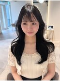 顔まわりカット/後れ毛/韓国ヘア/くびれヘア/レイヤーカット