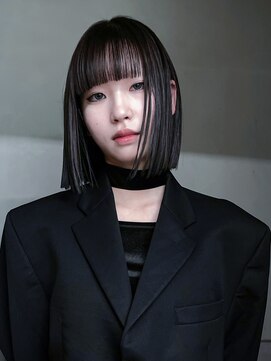 アイティー バイ アルバム 中野店(IT by ALBUM) 顔周りレイヤー韓国ヘアくびれミディミディアム_F20581