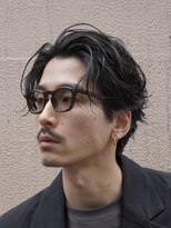 レタッチバイフィフス(RETOUCH by fifth)&nbsp;原宿スパイラルパーマオールバックヘアルーズパーマ大人色気ヘア