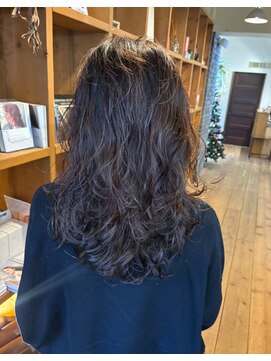 コテ巻き風デジタルパーマ