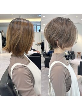 バンプ ギンザ(BUMP GINZA) 30代40代50代ショート白髪ぼかし銀座丸みくびれ井