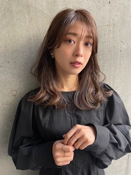 マルツ 銀座(maltu) 小顔レイヤーミディアム大人かわいい美髪ネビージュオリージュ