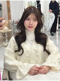 グレージュ×レイヤーカット