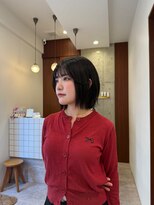 モク 立川(moc)&nbsp;韓国風レイヤーカットブリーチダブルカラー前髪