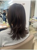 外ハネアッシュブラウン