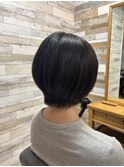 ショートウルフ×艶感カラー