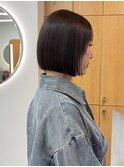 ボブ/縮毛矯正/グレージュ/北千住